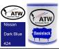 Preview: Nissan, Dark Blue, 424: 1L Lackdose, von ATW Autoteile West.